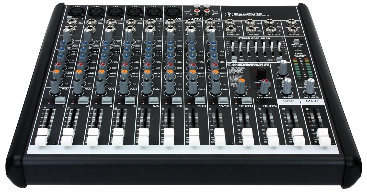 Best Mixer Review 2014 The Mackie PROFX12 12Channel Compact Effects Mixer with USB Review