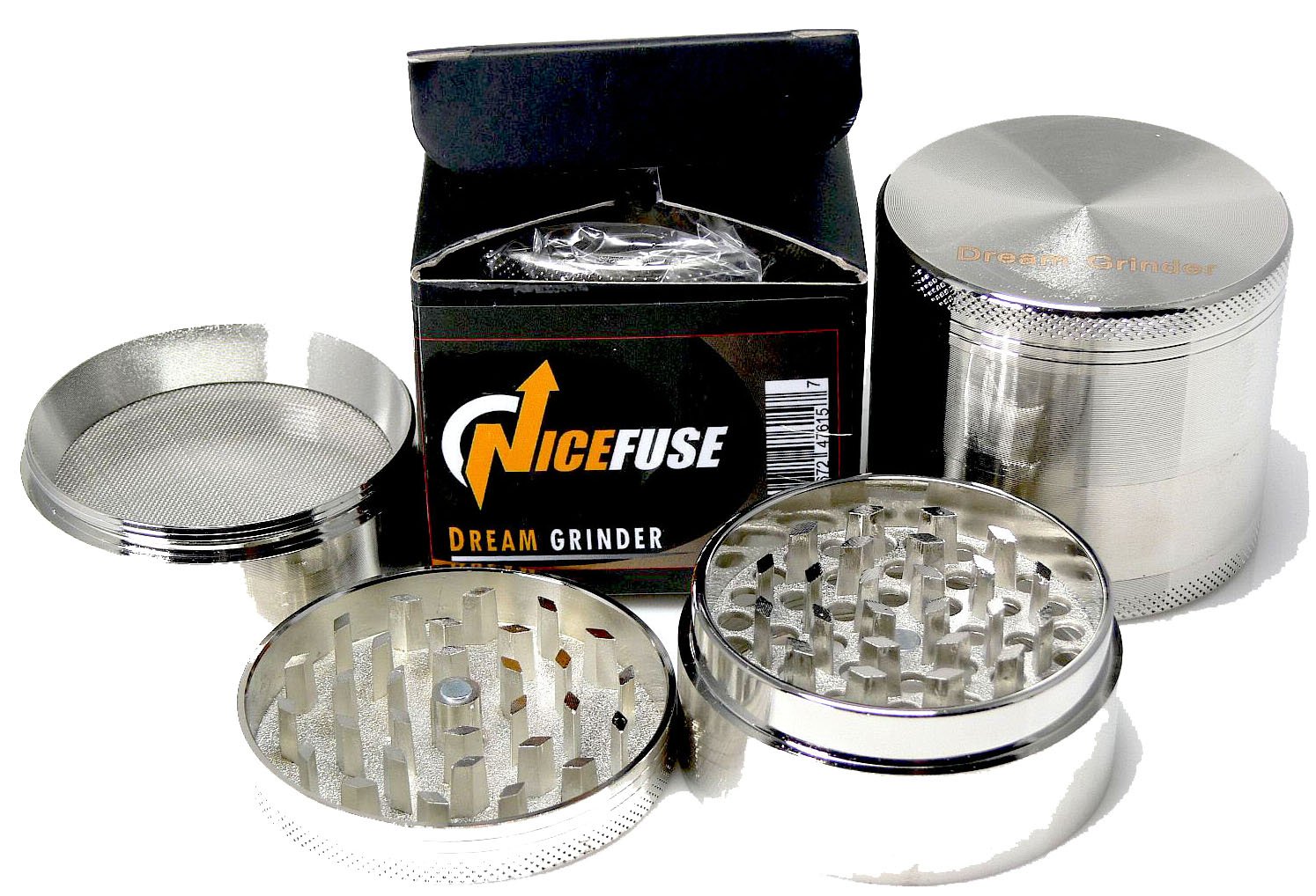 Grinder Shaving Metal Into Weed