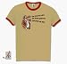 Charles Bukowski - Der Mensch wird als Genie geboren und stirbt als Idiot. Ringer-T-Shirt Beige S