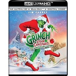 Dr. Seuss How the Grinch Stole Christmas - 25th Anniversary (4K Ultra HD + Blu-ray + Digital) (Remastered) [4K Ultra HD]