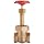 Milwaukee Valve 1174 Series Bronze Gate Valve, Heavy Duty Service, Class 200, Rising Stem, NPT Female