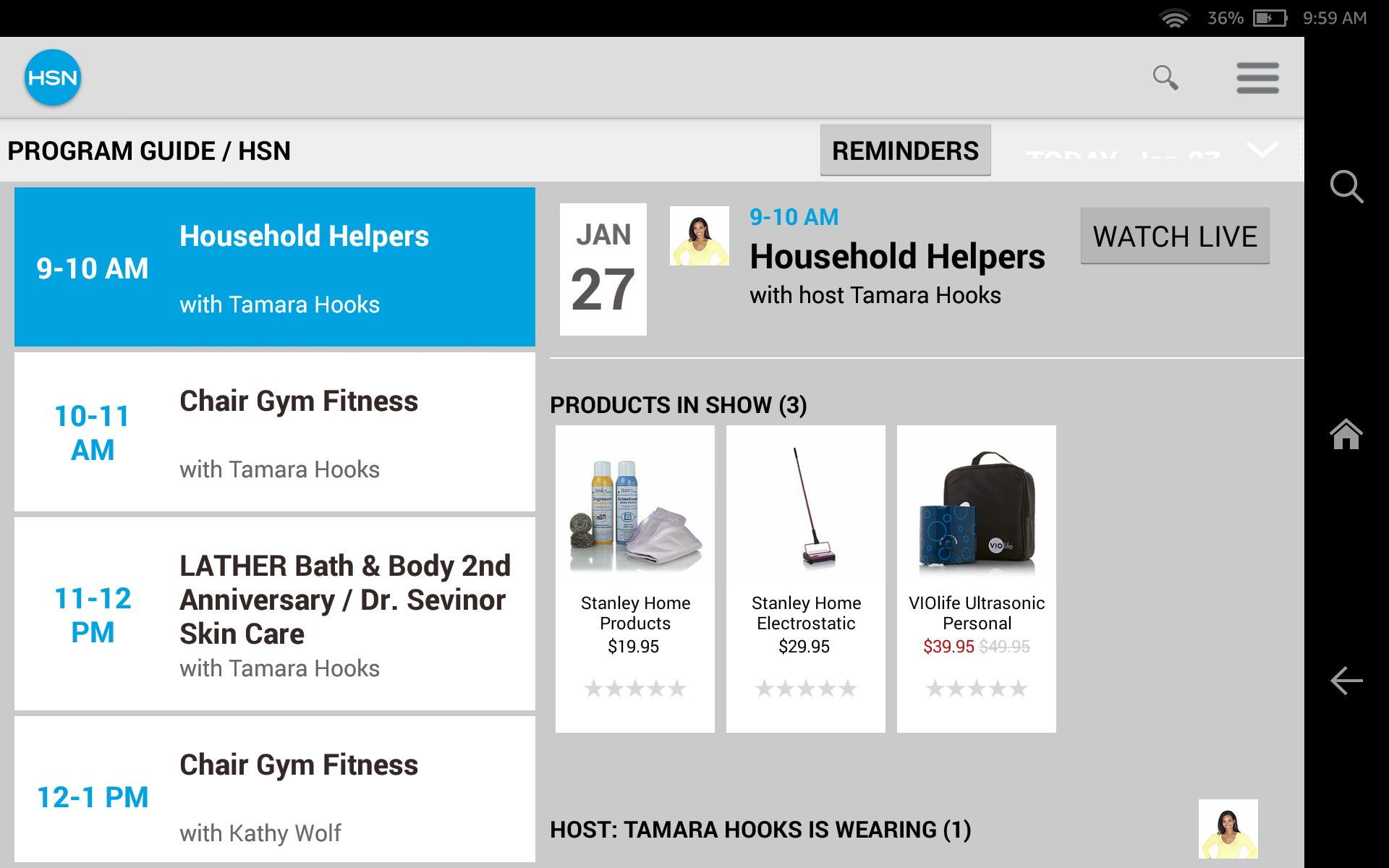 HSN Tablet Shop App Appstore for Android