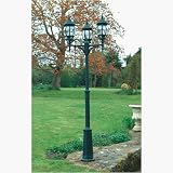 Seville Grande Black Triple Head Lamp Post 2.7 Metre