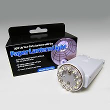 Fortune PLL-12W Paper Lantern 12 LED Light, 1-5/8" Width x 3-5/8" Height, White