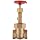 Milwaukee Valve 1156 Series Bronze Gate Valve, Industrial Service, Class 200, Rising Stem, NPT Female