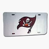 NFL Tampa Bay Buccaneers Silver Mirror Tag