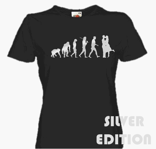 SILVER EDITION LIEBESPAAR EVOLUTION liebe kuss Girlie-Shirt