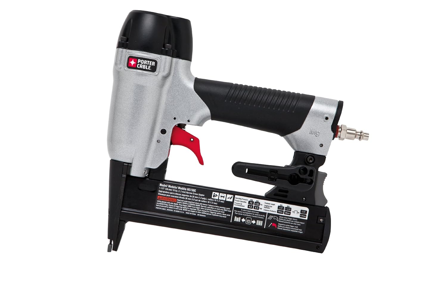 ^ PORTERCABLE NS150C 11/2Inch 18GA Narrow Crown Stapler Kit