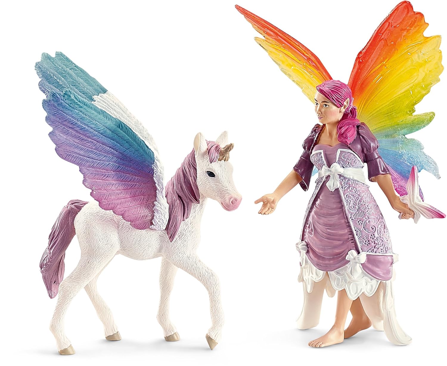 Schleich Bayala Elfen Pegasus Einhorn Elfenprinzessin Figuren Bullyland