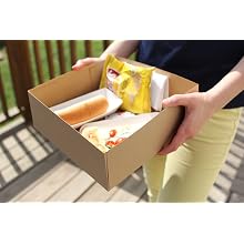 Southern Champion Tray 0121 Kraft Paperboard 4 Corner Pop Up Food and Drink Stadium Tray, 10-1/2" Length x 10-1/2" Width x 3-11/16" Height (Case of 200)