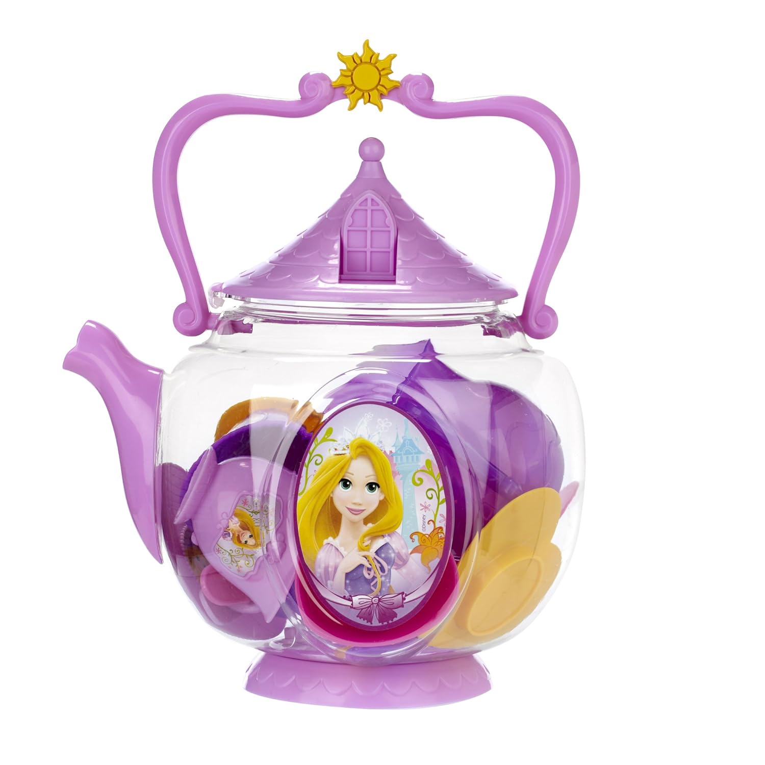 DISNEY PRINCESS ROYAL TEA POT PARTY SET (17 pcs) RAPUNZEL (TANGLED) eBay