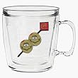 Martini Olives 12 oz Insulated Coffee Mug, Clear