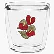 Anthuriam Flower 12 oz Double-Old-Fashioned Insulated Beverage Tumbler, Clear