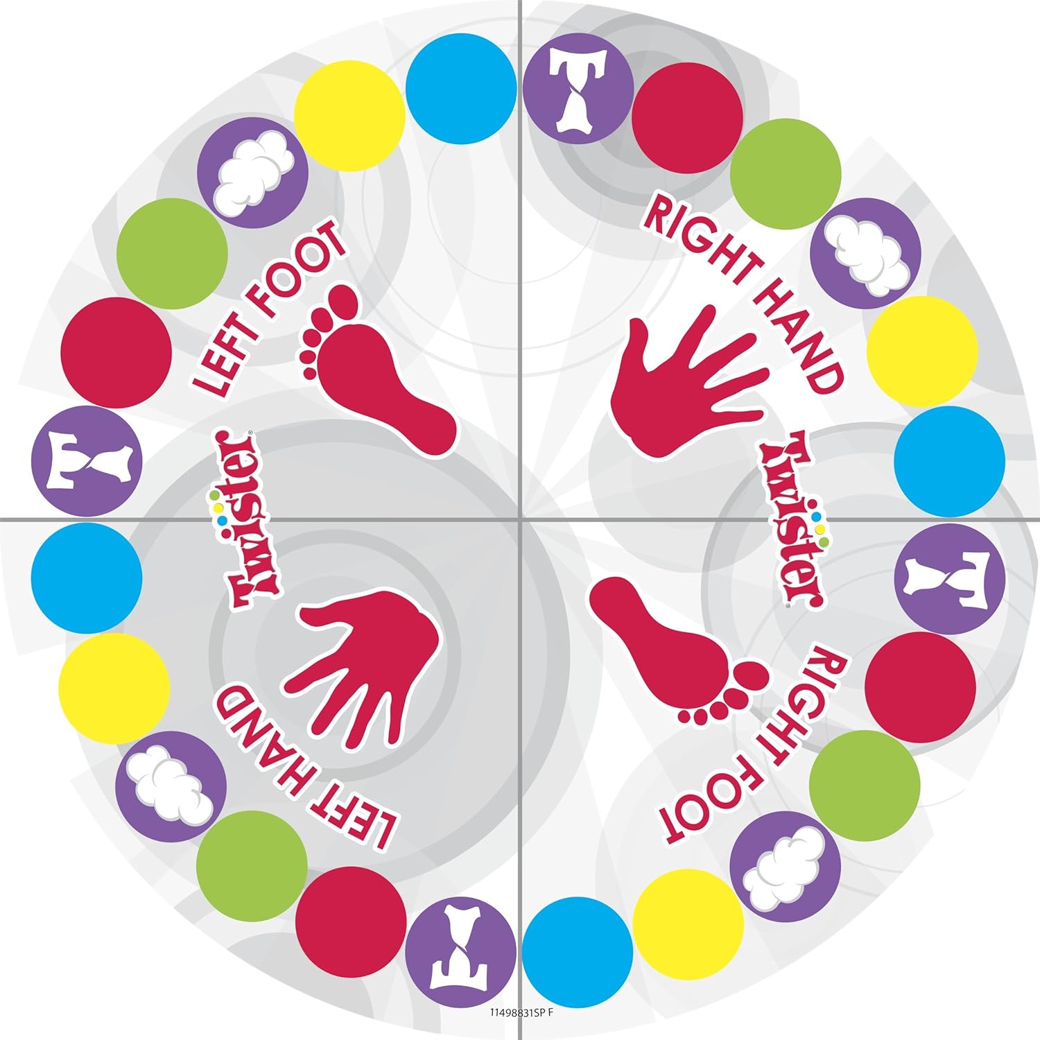 GARDEN TWISTER FUN GAME CHALLENGE MAT HAND & FOOT INDOOR OUTDOOR GAMES