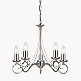 180 5as Antique Silver Chandelier Light