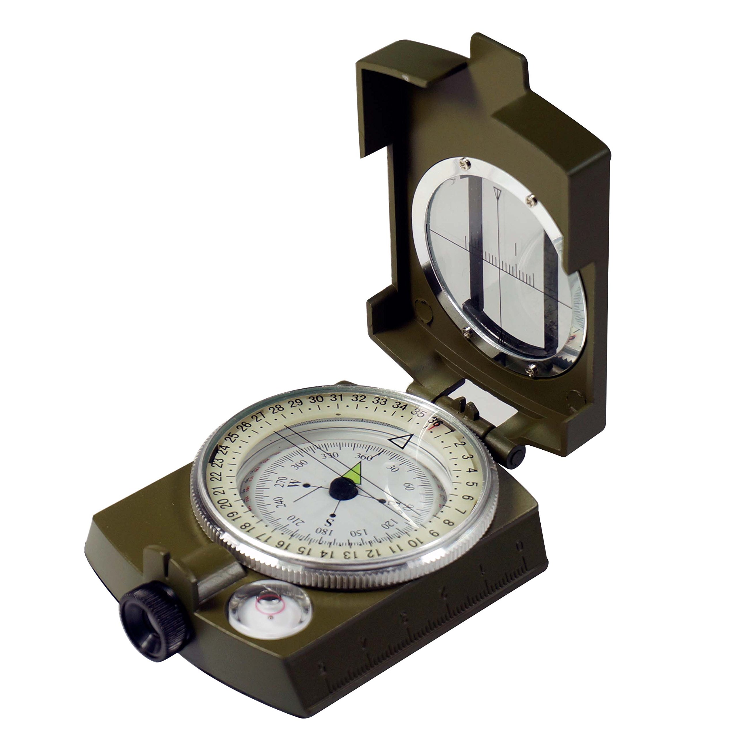 SE CC4580 Military Prismatic Sighting Compass with Pouch, Green eBay
