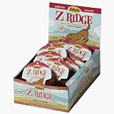 New Zuke's Z-Ridge CRANBERRY Fresh Breath-MED Dogs 26-80 lbs-(75g) 18 Dental Chew Bone Display Case