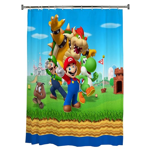 Franco Kids Bathroom Decorative Fabric Shower Curtain 72 X 72
