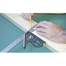Empire Level E250 12-Inch Heavy Duty Professional Combination Square w/Etched Stainless Steel Blade and True BlueR Vial