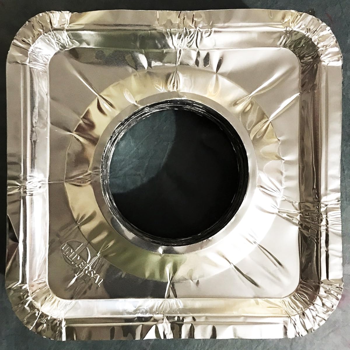 40 Square Universal Aluminum Foil Square Gas Burner Disposable Liners