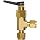 Ham-Let H1200 Series  Brass Toggle Valve, Angle, 1/4" Let-Lok Fitting