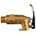 Justrite 8955 Brass Justrite Drum Faucet for Viscous Liquid, 3/4" NPT Thread