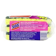 S.O.S. Heavy Duty Scrub Sponge, 3-Count Packs (Pack of 8)