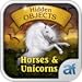 Hidden Objects Horses and Unicorns & 3 puzzle games