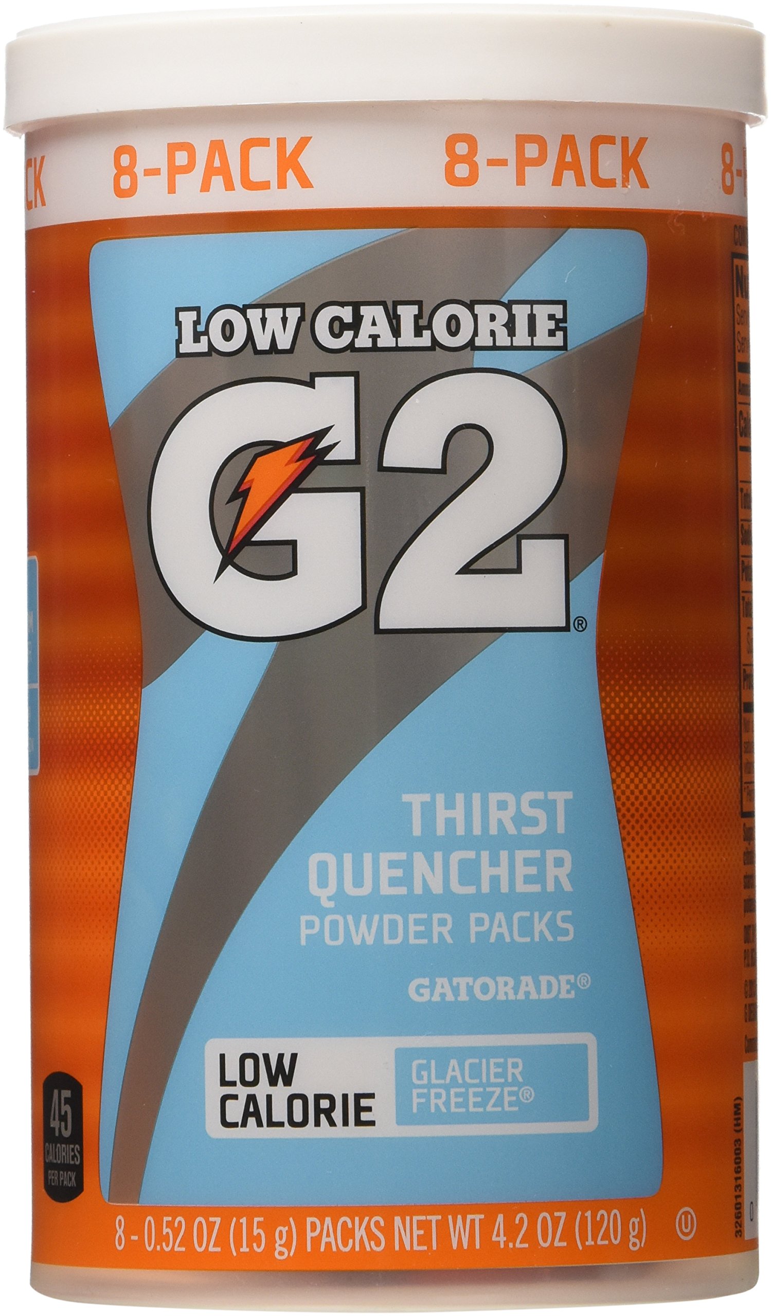 Galleon Gatorade Perform 02 Powder Packet G2 Glacier Freeze 8 0.