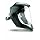 Uvex S8510 Bionic Shield, Black Matte Face Shield, Clear Polycarbonate Anti-Fog/Hardcoat Lens