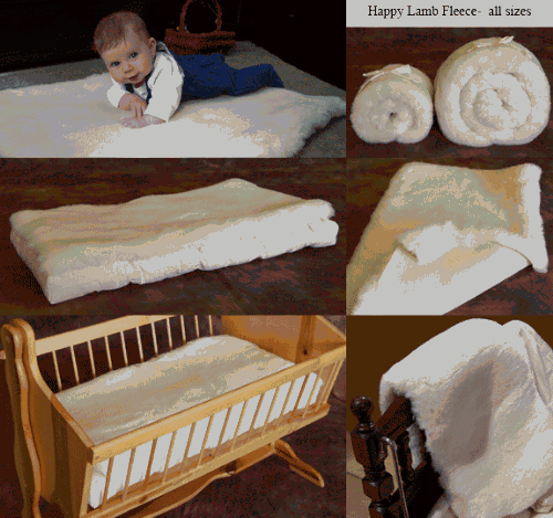 Happy Lamb Fleece Topper (crib)