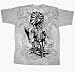 Aztlan Mexican Warrior Adult Silver T-Shirt