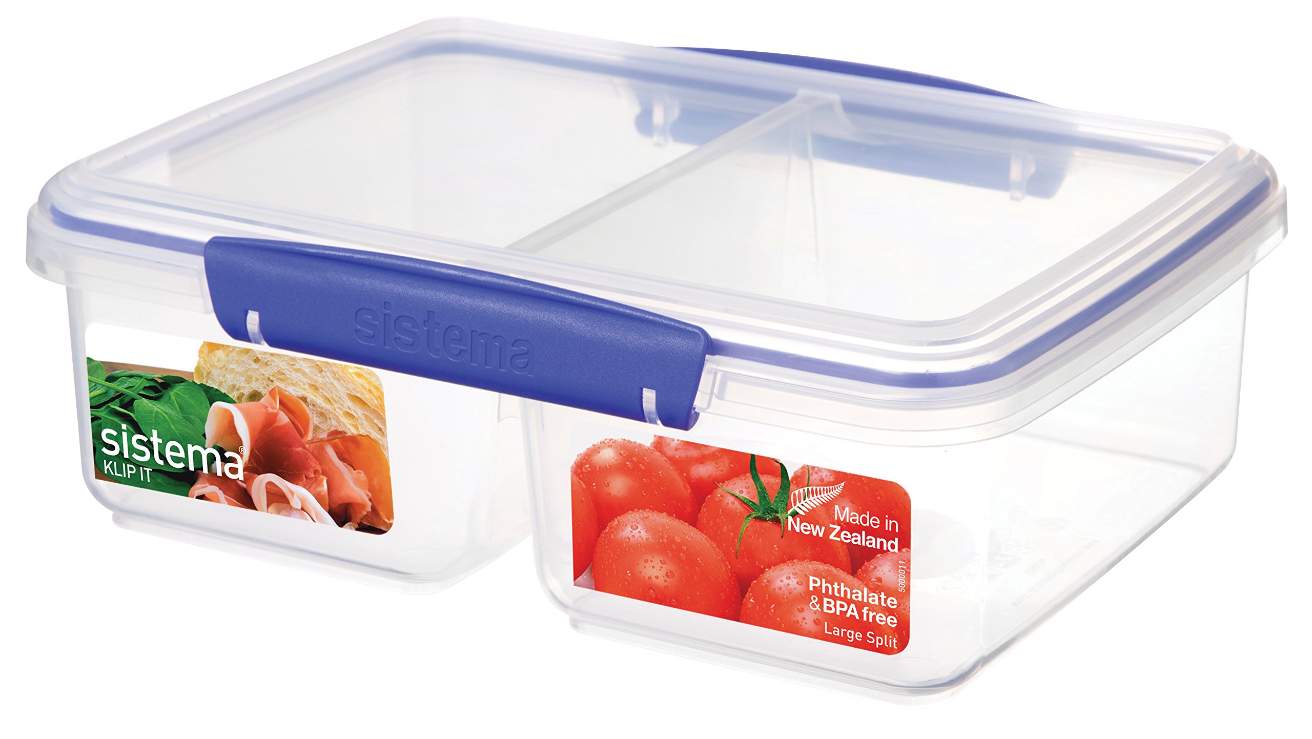 Sistema Klip It 65Ounce Rectangular Split Food Container 65 Ounce
