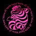 Search : Alice In Wonderland - Cheshire Cat "We're All Mad Here.." - Large 7" Sew On or Pin On Screenprinted Patch (Printed)