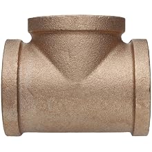 Lead Free Brass Pipe Fitting, Tee, Class 125, NPT Female