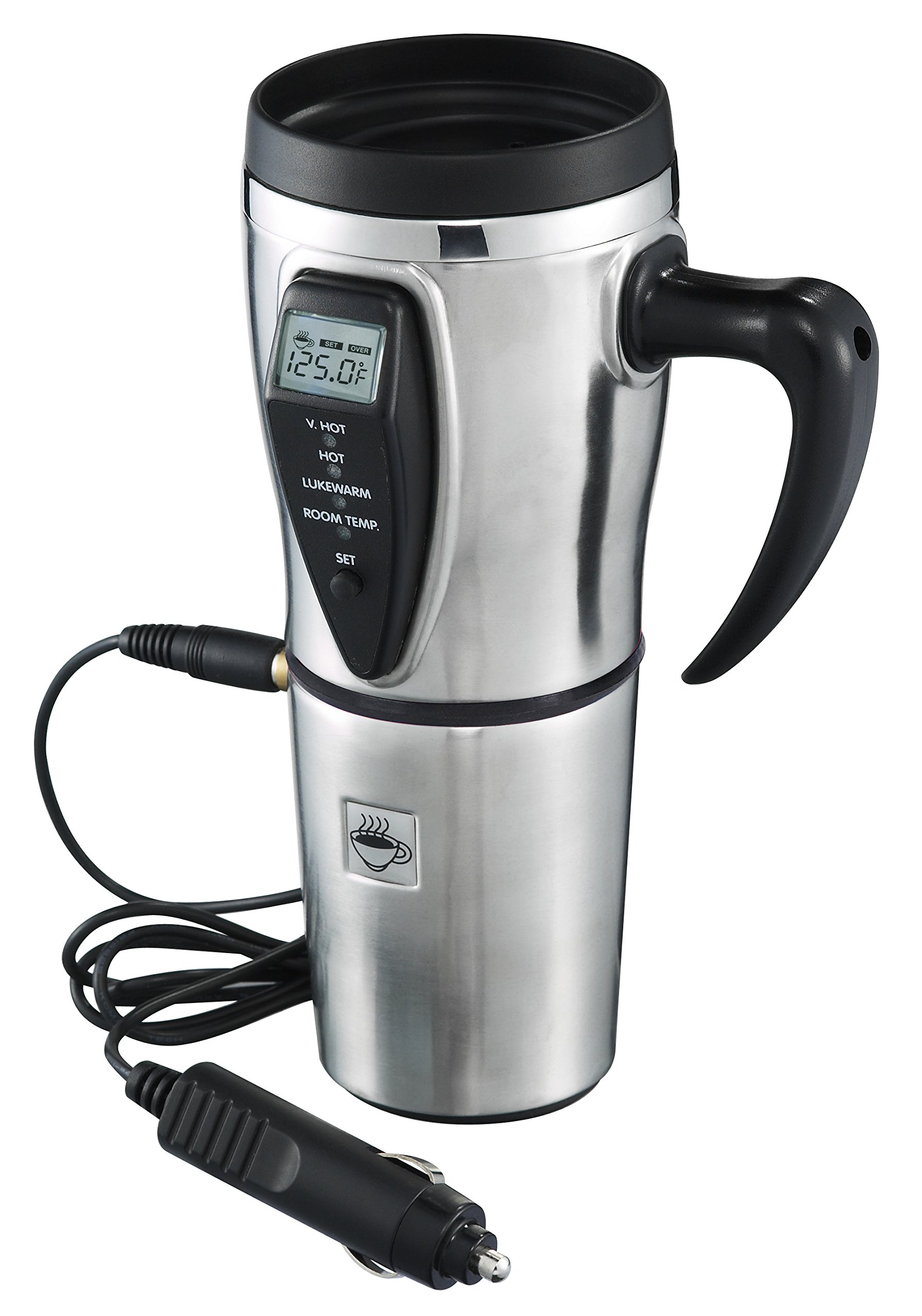 Stainless Steel Electric Smart Mug with Temperature Control Tech Tools