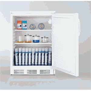 (White) Commercial Undercounter Refrigerator w/ Front Lock and Tabletop - Automatic