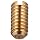 Brass Vee Jewel Assembly Rigid .250" Length , Angle 80 / 85 Degrees , Vee Depth .015" / .020" , #5-40 UNC-2 Thread (Pack of 5)
