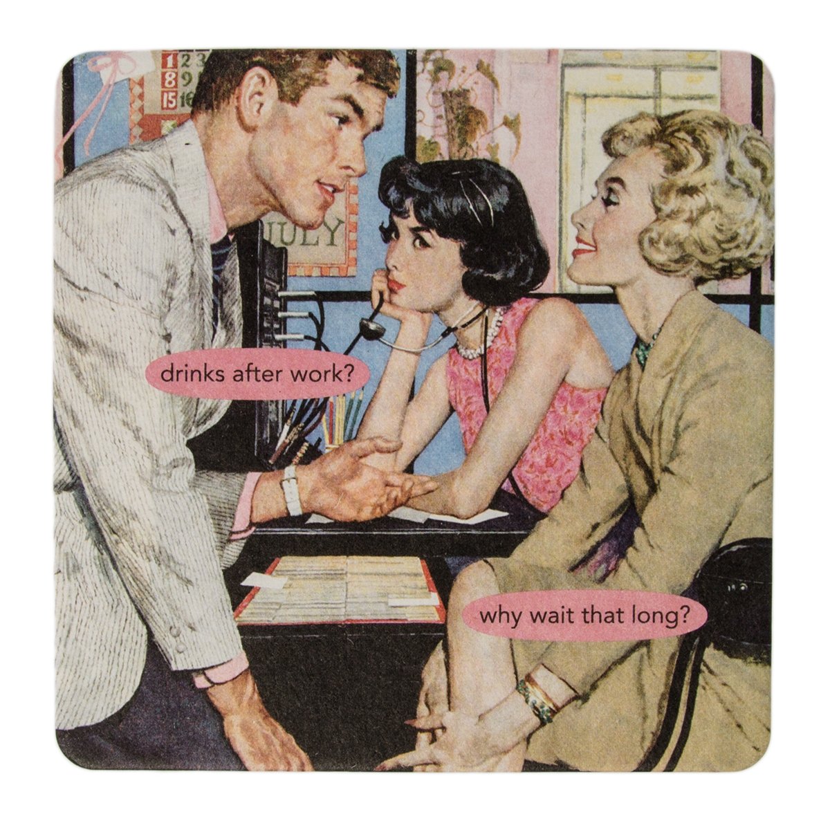 Anne Taintor 18pc Drink Coasters Set For Drinks Glasses Funny Unique Quotes & Photos