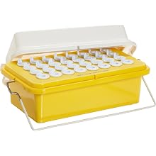 Bel-Art Scienceware 188462020 Polycarbonate -20 Degree C Cryo-Safe Maxi Cooler, 9-1/2" Length x 6-3/16" Width x 5-3/4"Height, 32 Places
