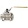 Merit Brass Stainless Steel 316 Ball Valve, Three Piece, Full Port, Lever, NPT Female