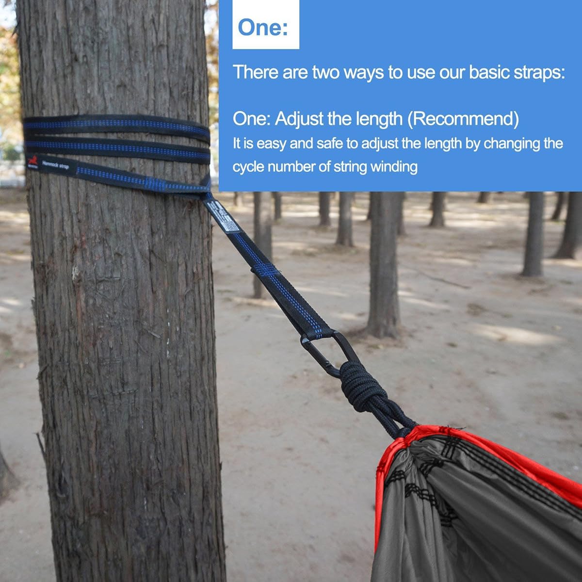 Honest Outfitters Single & Double Camping Hammock With Hammock Tree