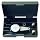 Mitutoyo 513-282GT Dial Test Indicator, Full Set, Parallel Type, 0.375" Stem Dia., White Dial, 0-15-0 Reading, 1.575" Dial Dia., 0-0.03" Range, 0.0005" Graduation, +/-0.0005" Accuracy