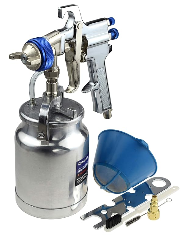 33 oz Siphon Feed Spray Gun 2.5mm Nozzle for Spraying OilBased or Latex Paints, with