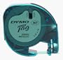 DYMO Tape with Black Printing, LetraTag Only (Green Metallic, 1/2in x 13ft)