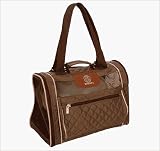 Sherpa All-In-One Backpack Carry On Pet Carrier, Medium, Brown with Pink Trim