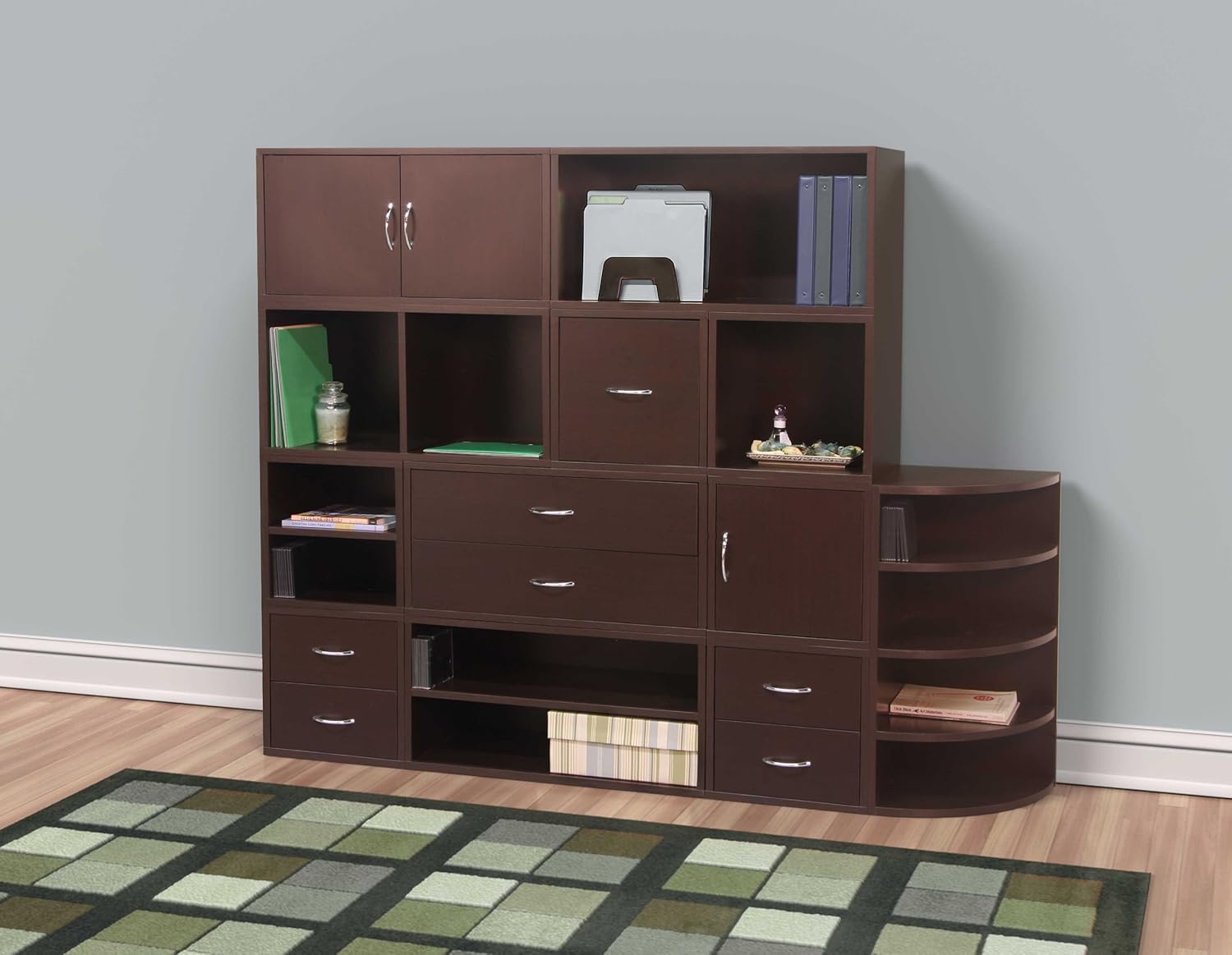 Foremost 327609 Modular Open Cube Storage System, Espresso , New, Free