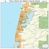 Huge Street & Road Map of Lincoln City, Oregon OR - Printed
poster size wall atlas of your home town