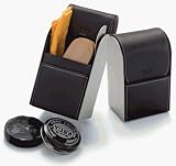 Visol Men's Leather Shoe Shine Travel Kit