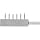 Stainless Steel Hypodermic Tube Fitting, Manifold, Inlet - 9 Gauge, 6 Outlets- 18 Gauge